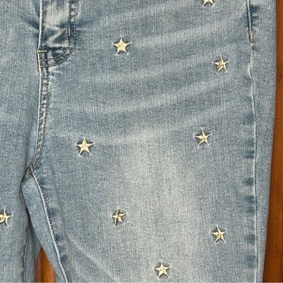 Judy Blue "Count your Lucky Stars" Tummy Control Jeans w Star Embroidery Glam - Picture 6 of 16